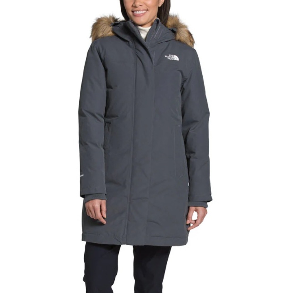 The North Face Vanadis Grey Arctic Jacket with Faux Fur Hood